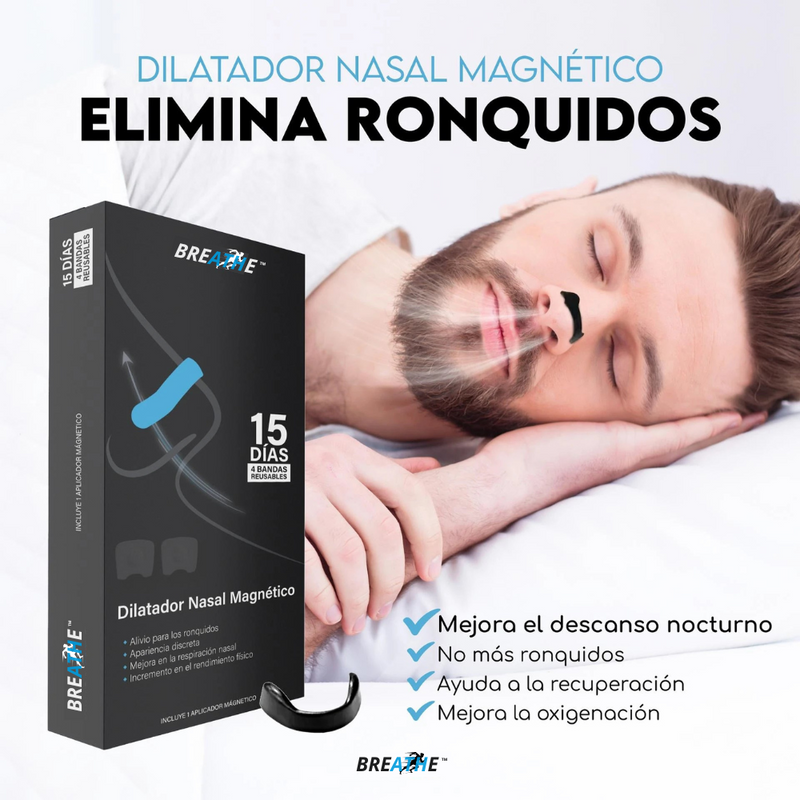 Breathe® - Dilatador nasal magnetico antironquidos